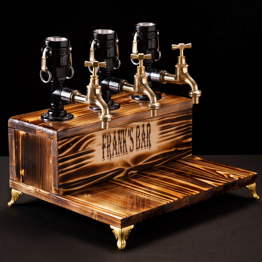 vintage beer taps: "Vintage beer taps adding a classic touch."