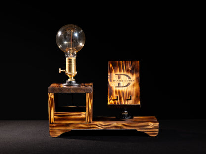 rustic night lamps: "Beautiful rustic night lamps with a warm glow."