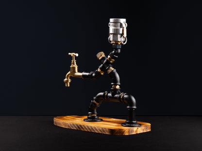 vintage beer taps: "Vintage beer taps adding a classic touch."