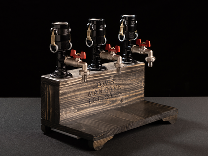 rustic bar faucets: "Rustic bar faucets adding character to your bar."