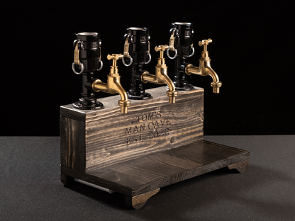 industrial bar taps: "Industrial bar taps with a rustic feel."