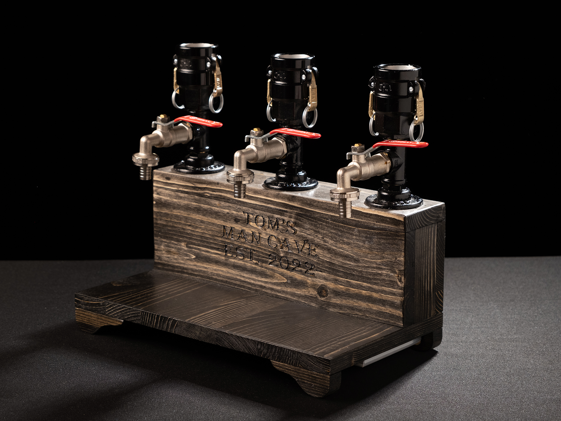 rustic liquor dispensers: "Rustic liquor dispensers for stylish serving."