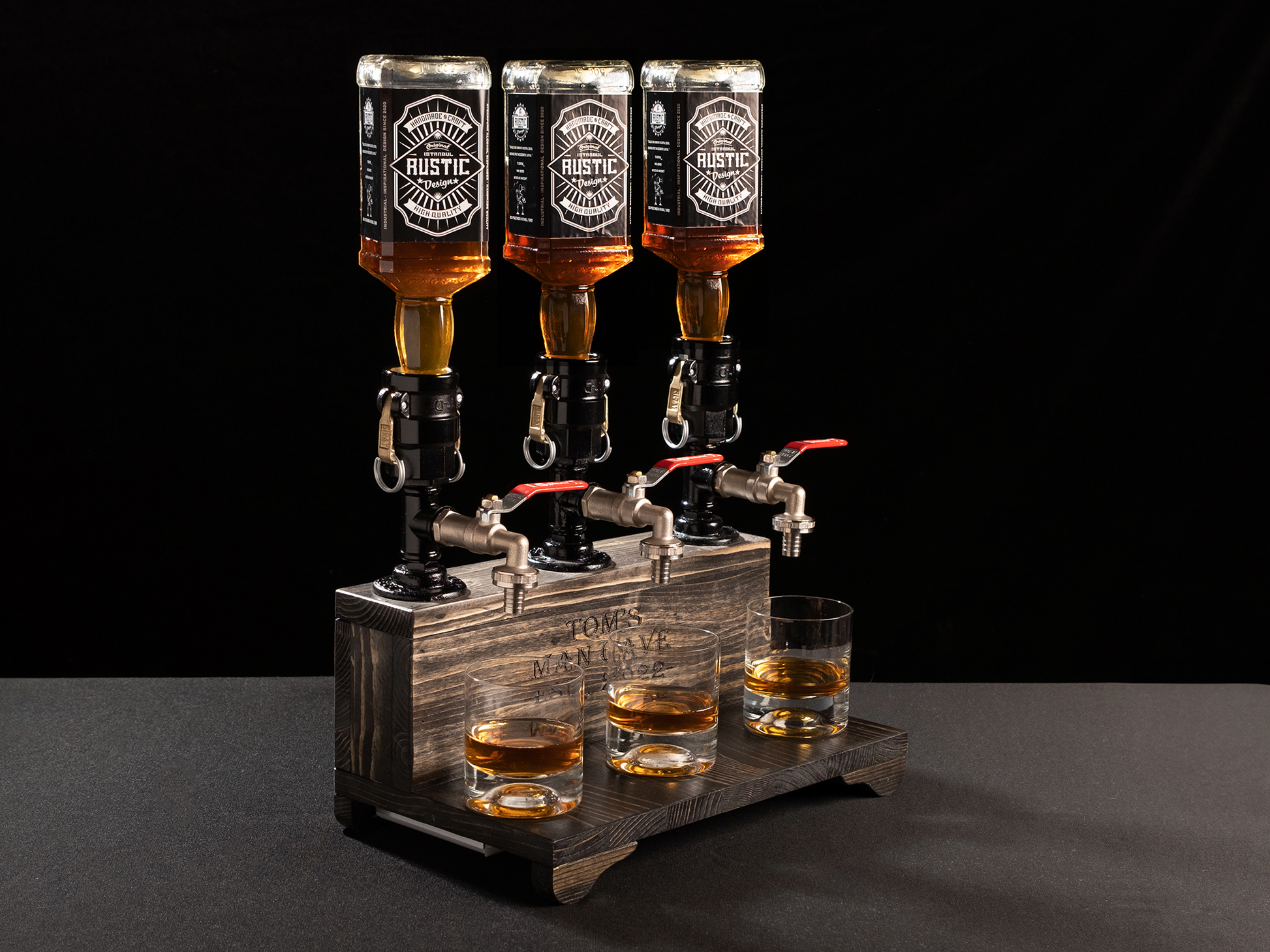 vintage beer taps: "Vintage beer taps adding a classic touch."
