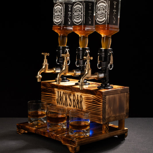 rustic bar faucets: "Rustic bar faucets adding character to your bar."