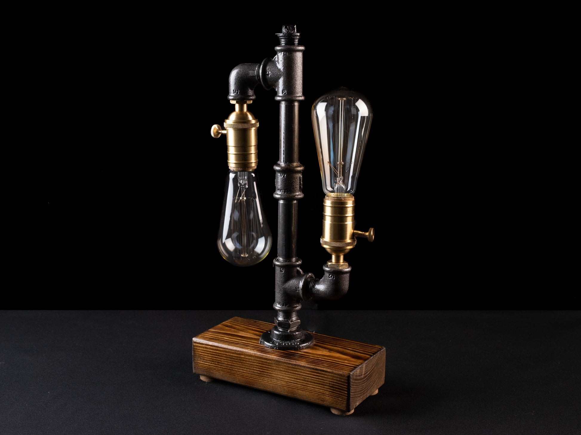 industrial night lamps: "Industrial night lamps with a rustic twist."