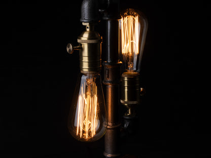 handmade night lamps: "Handmade night lamps with unique rustic designs."