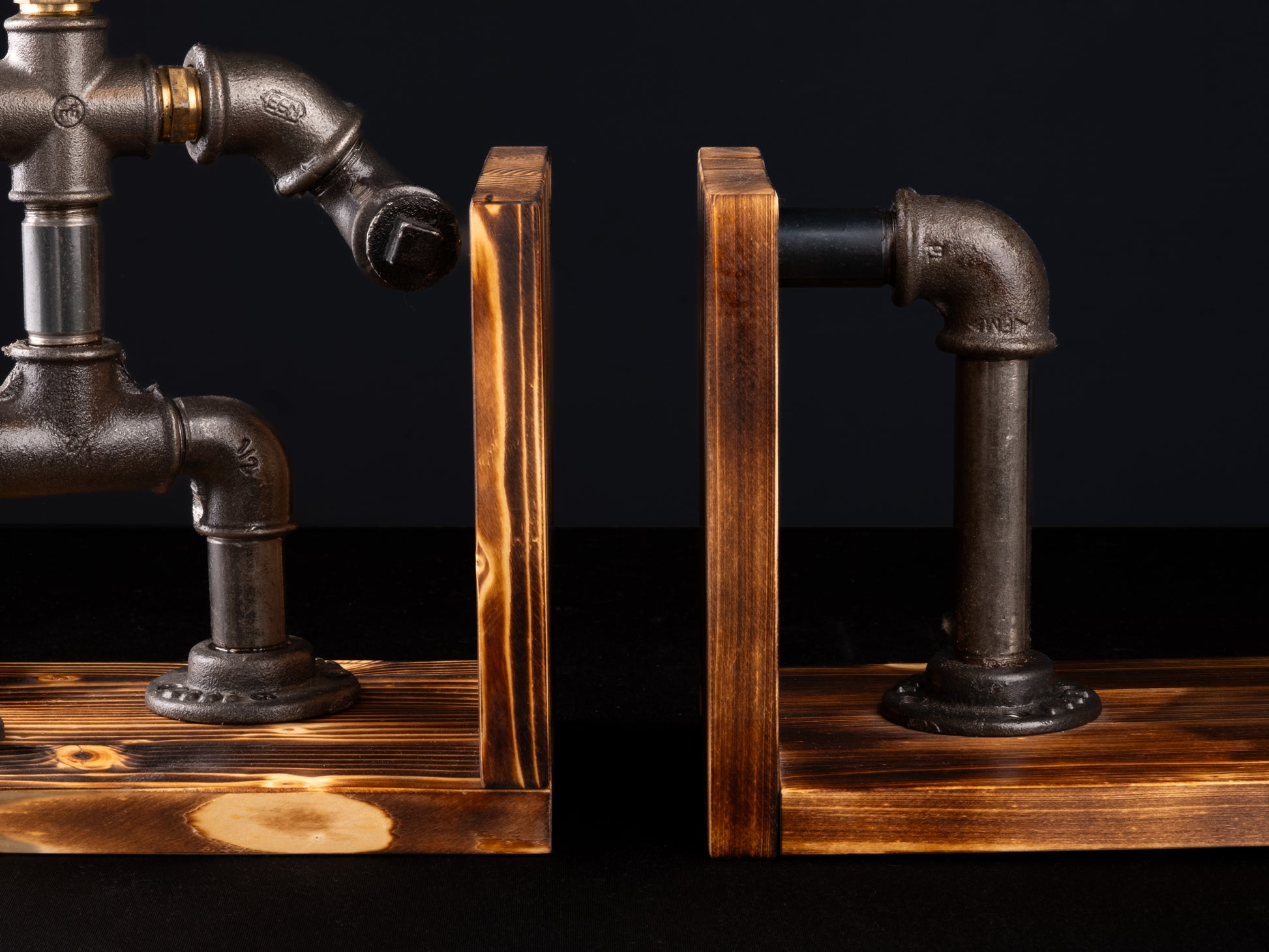 industrial night lamps: "Industrial night lamps with a rustic twist, a unique Father's Day gift."