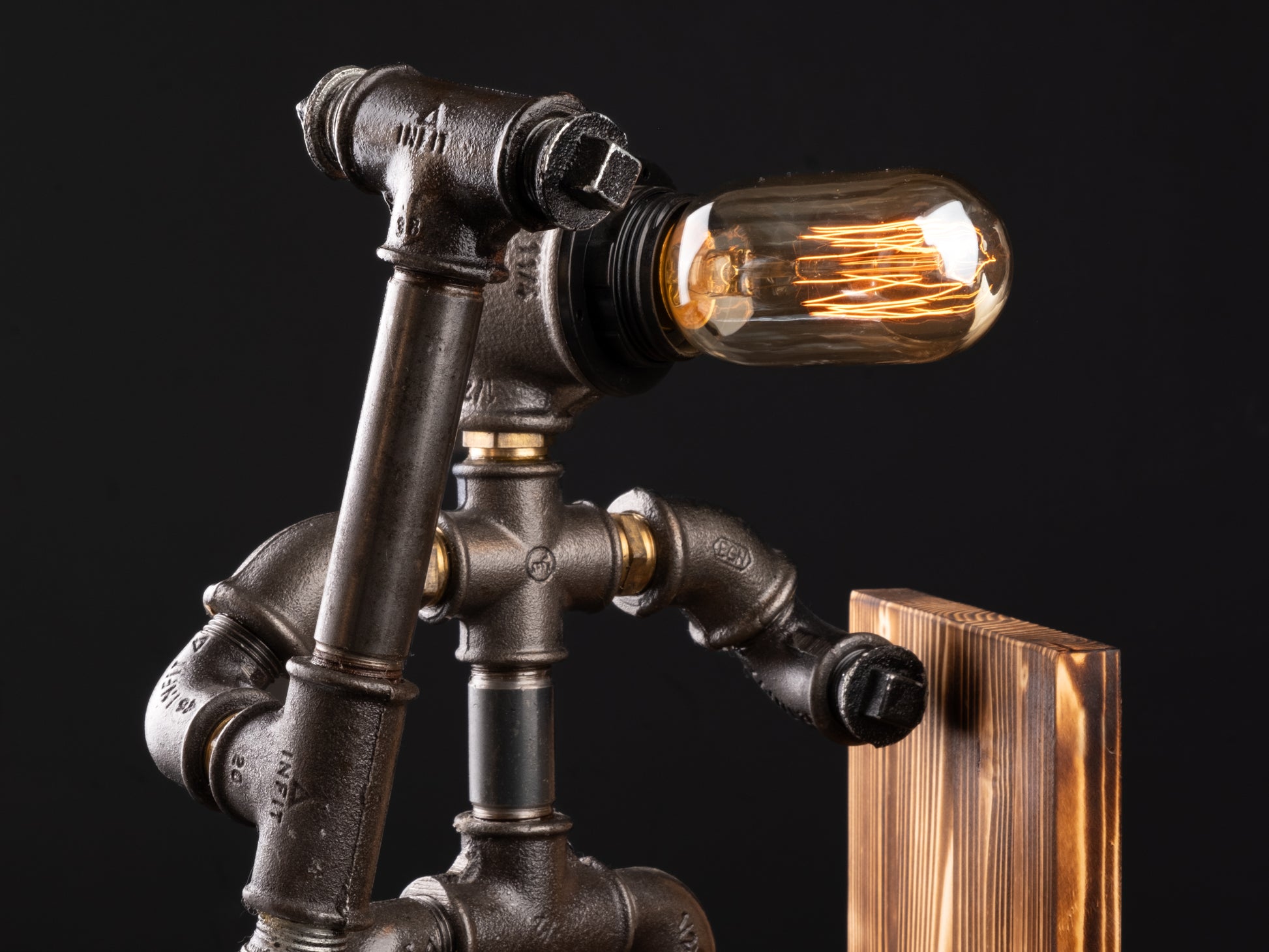 rustic table lamps: "Elegant rustic table lamps perfect for any living room and ideal for a Father's Day gift."