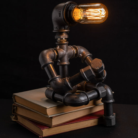 rustic accent lamps: "Rustic accent lamps for a stylish finishing touch."