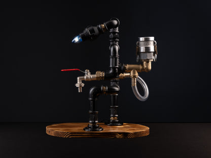 rustic bar faucets: "Rustic bar faucets adding character to your bar."