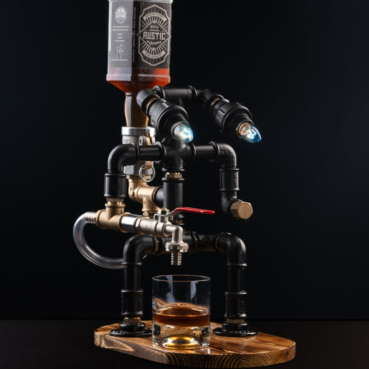 rustic bar faucets: "Rustic bar faucets adding character to your bar."
