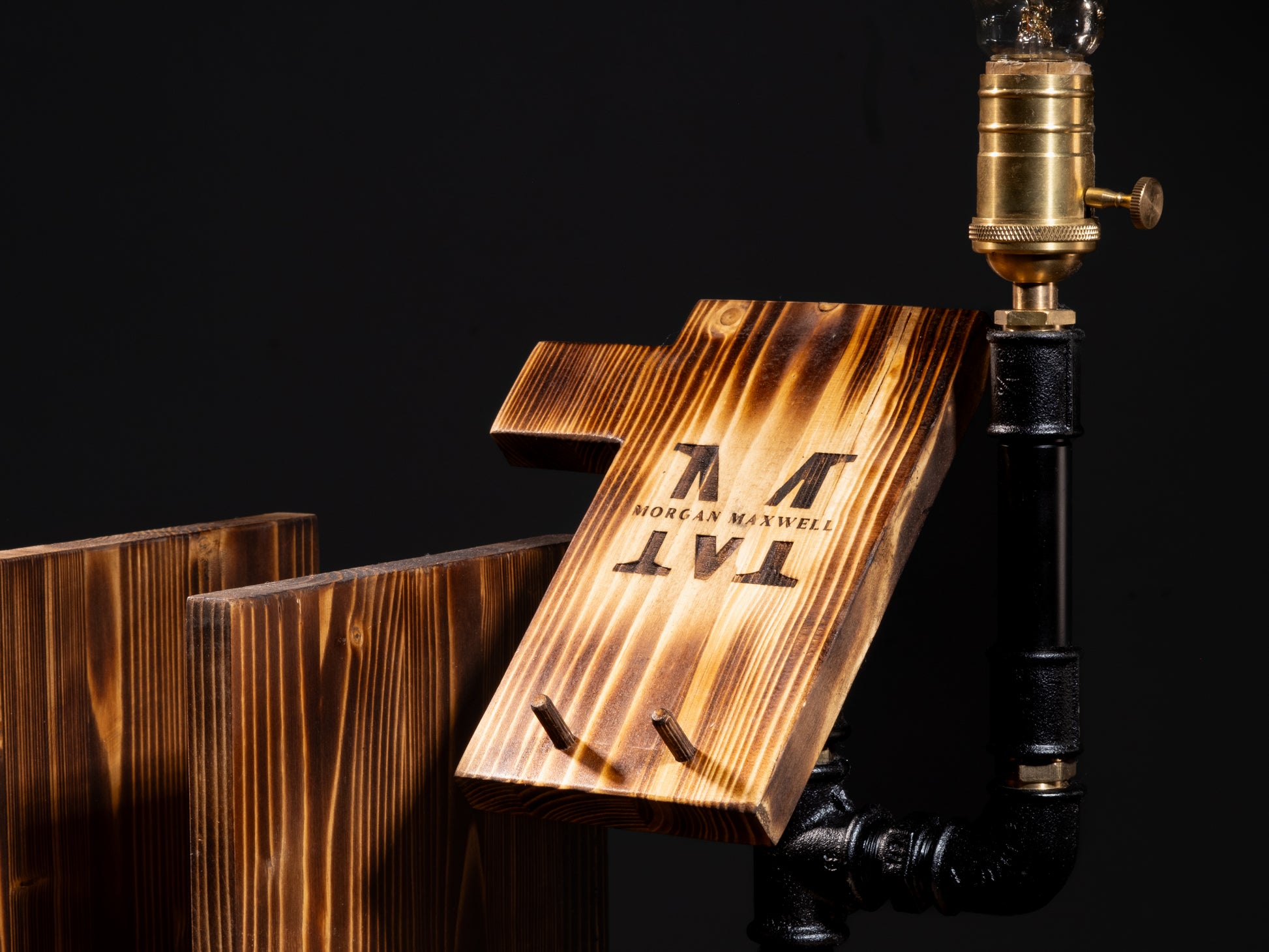 rustic table lamps: "Elegant rustic table lamps perfect for any living room."