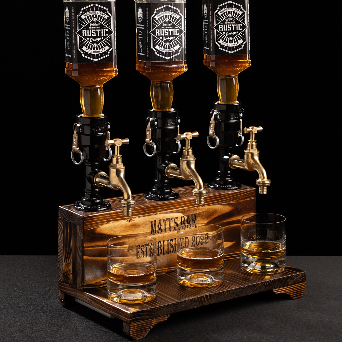 handmade drink dispensers: "Handmade drink dispensers with rustic charm."