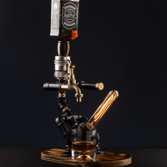 rustic bar taps: "Rustic bar taps perfect for a home bar setup, an ideal Father's Day gift."
