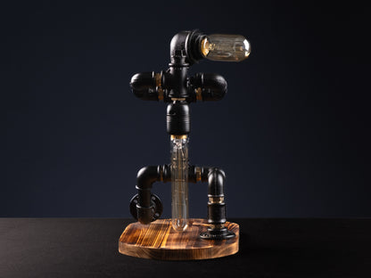 rustic night lights: "Rustic night lights providing a soft, ambient glow."