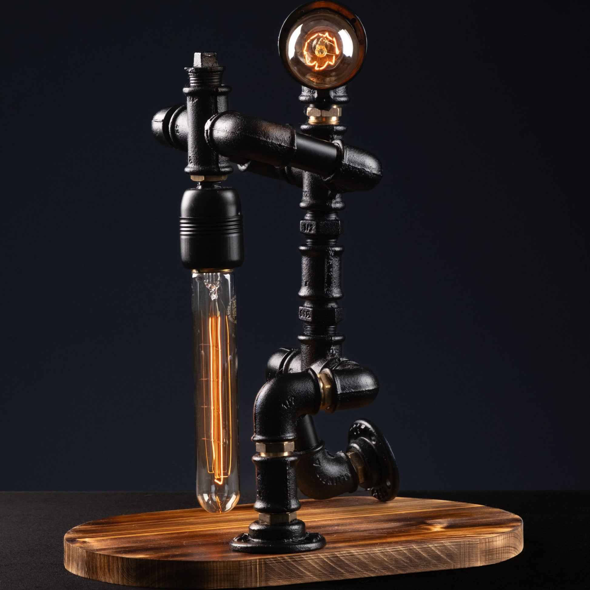 rustic accent lamps: "Rustic accent lamps for a stylish finishing touch."