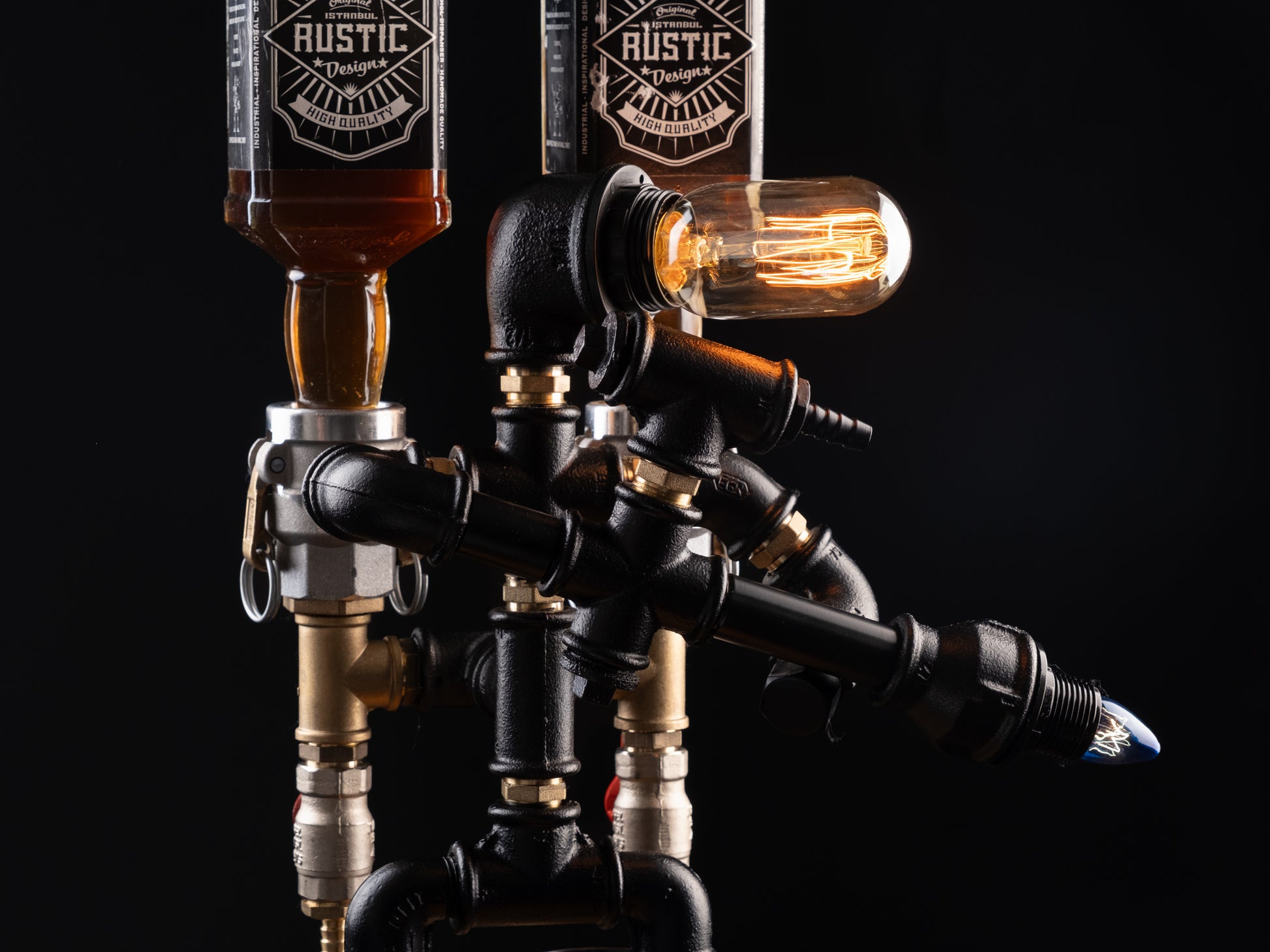 handmade drink dispensers: "Handmade drink dispensers with rustic charm."