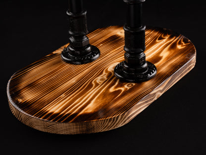 industrial bar taps: "Industrial bar taps with a rustic feel."