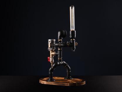 industrial bar taps: "Industrial bar taps with a rustic feel."