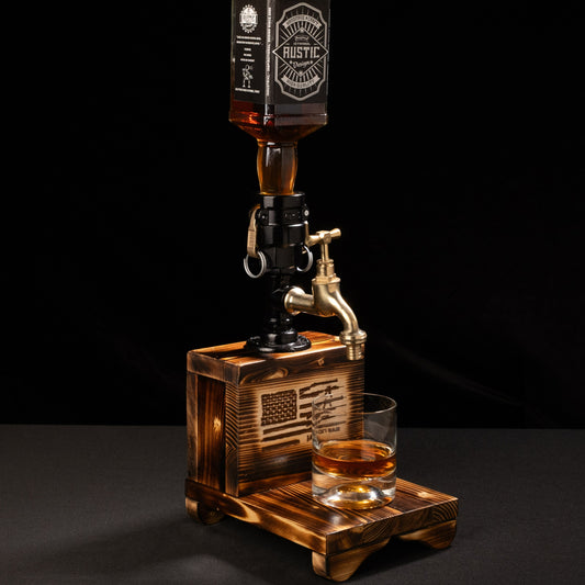 industrial bar taps: "Industrial bar taps with a rustic feel."