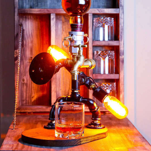 rustic draft beer taps: "Rustic draft beer taps for a perfect pour."