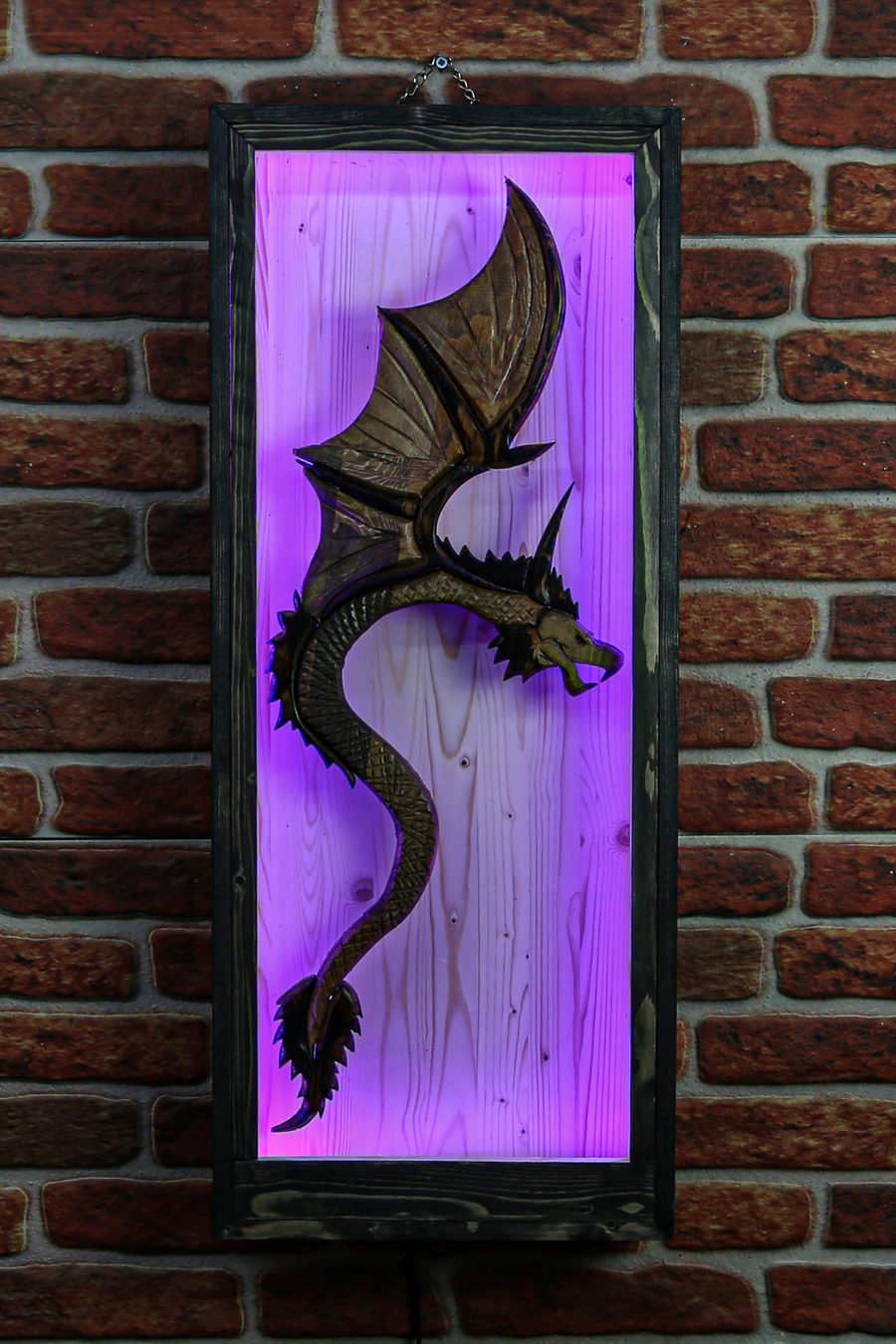 LED/RGB Color Dragon Wall Decor - RusticDesignTR Wall Light Fixtures - RusticDesignTR