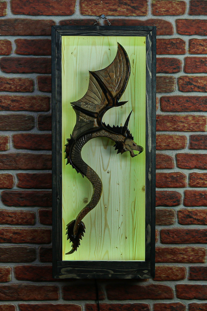 LED/RGB Color Dragon Wall Decor - RusticDesignTR Wall Light Fixtures - RusticDesignTR