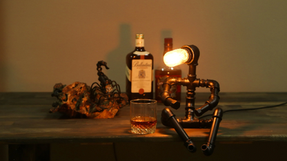 rustic table lamps: "Elegant rustic table lamps perfect for any living room and ideal for a Father's Day gift."