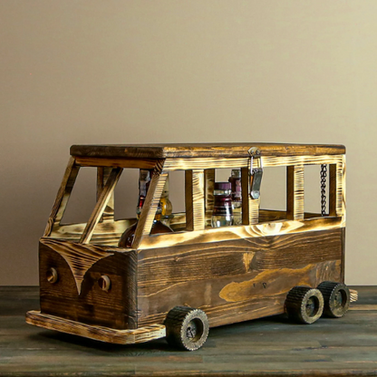 Hippie Van Bottle Box - RusticDesignTR Barware - RusticDesignTR